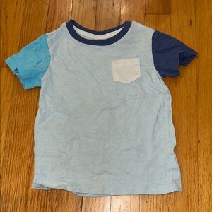 Kids' Blue Colorblock T-Shirt
